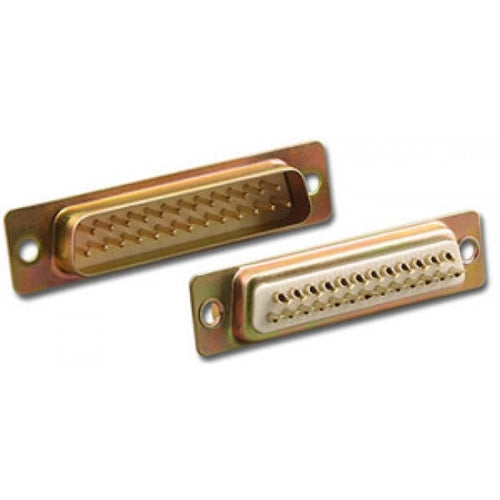 "D-SUB 25PIN/MALE SOLDER CUP, ZINC SHELL" (DS-25P)