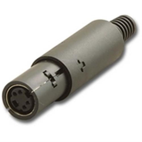 MINI DIN FEMALE CONNECTOR 4 PIN SOLDER (MD-4S)