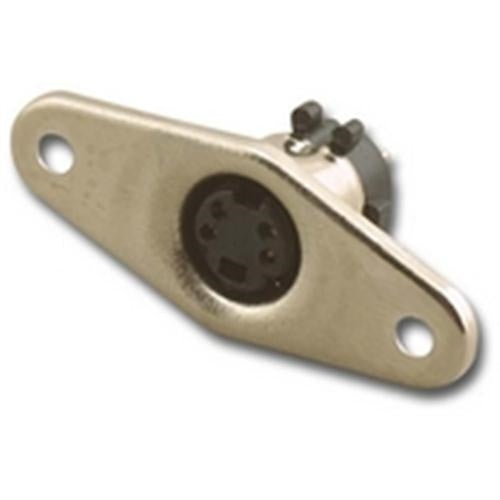 MiniDin METAL PANEL MT. 4PIN SOCKET (MD-67000-4S)