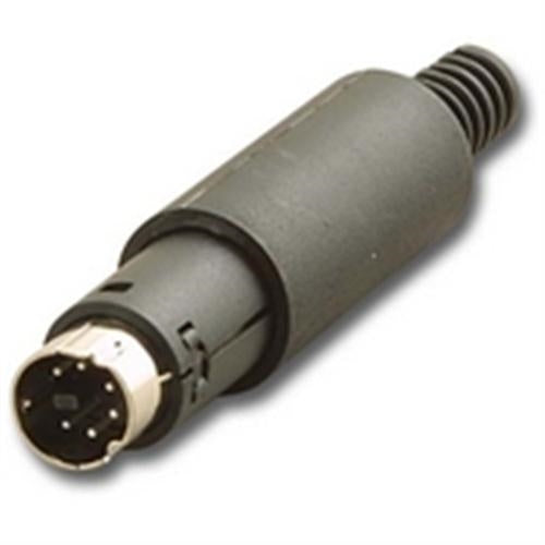 MINI DIN MALE CONNECTOR 6 PIN SOLDER CUP (MD-6P)