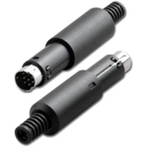 MINI DIN MALE CONNECTOR 8 PIN SOLDER CUP (MD-8P)