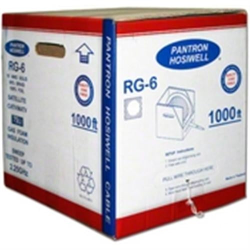 RG-6 WHITE 60% BRAID+FOIL 18AWG BC SOLID (PCC-66811)