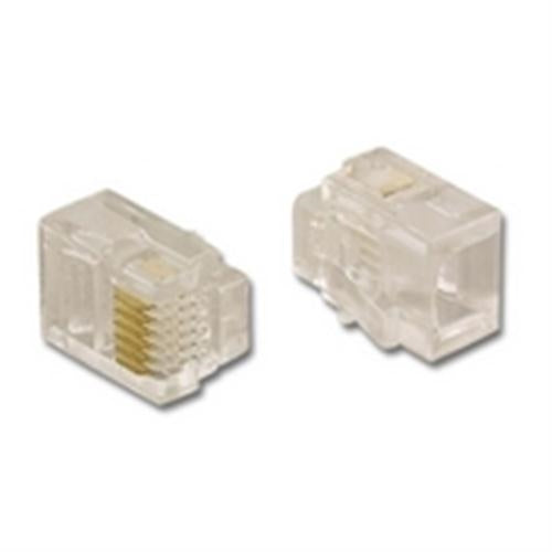 MODULAR PLUG 6P4C FOR ROUND CABLE (PT-064R)