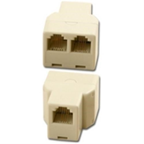 MODULAR Y JACK ADAPTOR 3 6P4C JACKS (PT-101J-444)