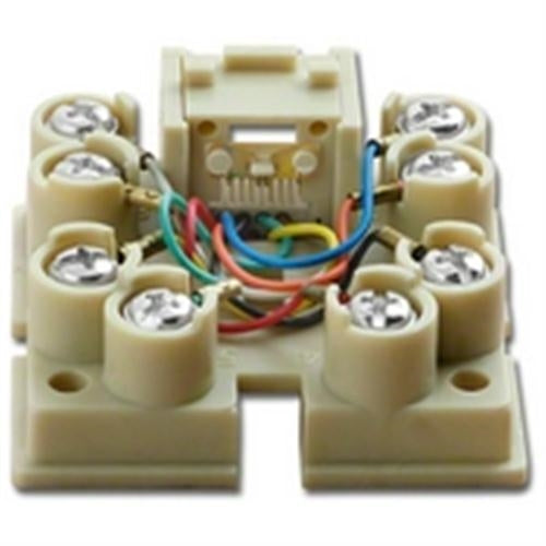 MODULAR JACK ASSEMBLY. W/ SHORTING BAR (PT-108A-8C-SB)