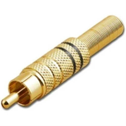 6.0 RCA Phono Plug Gold w/Spring Relief (RCA-6012)