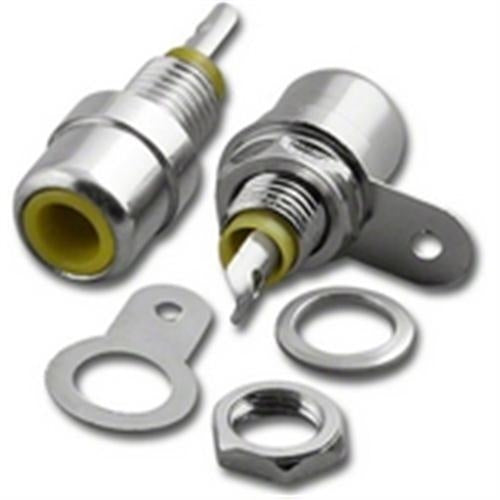 "RCA Jack Chassis Mount, Color YW" (RCA-6198YW)