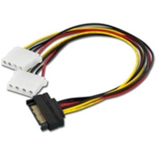 SATA POWER PLUG TO 2XP4 PLUG (SAT-PWRP-P4PX2)