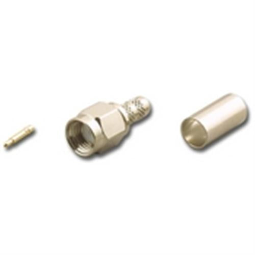 RG58U FLEX CBL CRIMP PLUG STRIGHT NICKLE PLATE (SMA-2518N)