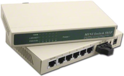 FIBER CONVERTER SC + 5 PORTS 10/100 SWITCH (SWH-110SC-5)