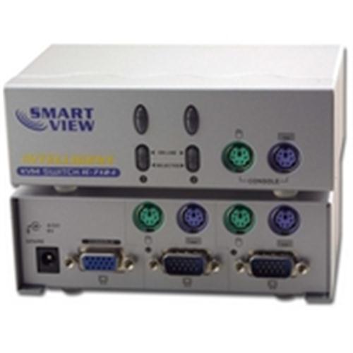 2 TO 1 VIDEO K-BRD MOUSE METAL CASE SWITCH (VKM-E201M)