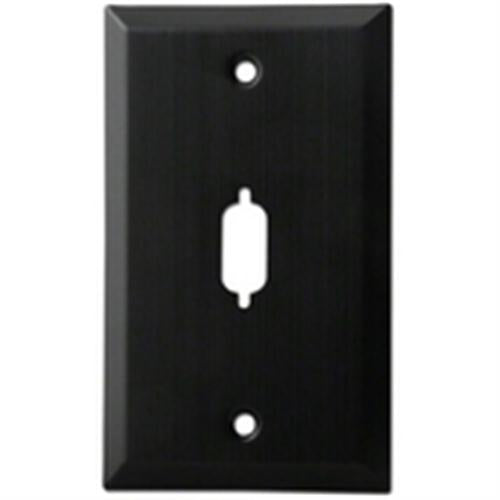 DB-9 SINGLE HOLE ANDZ AL BK WALL PLATE (WP-9-1HA)