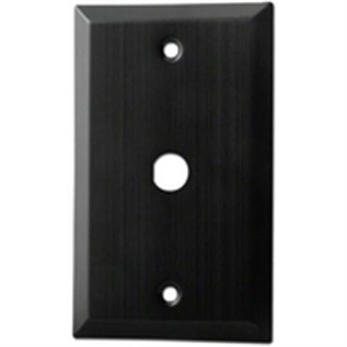 1/2" COAX SINGLE HOLE ANDZ AL BK WALL PLATE (WP-C-1HA)