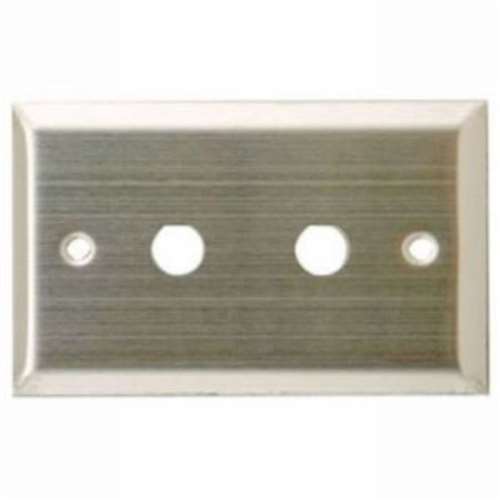 DOUBLE HOLE COAXIAL WALL PLATE (WP-C-2H)