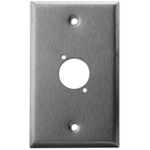 Stainless Wall Plate XLR Single Port Single Gang (WP-X-1)
