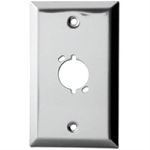 XLR UNIVERSAL SINGLE PORT STAINLESS WALL PLATE (WP-XU-1)
