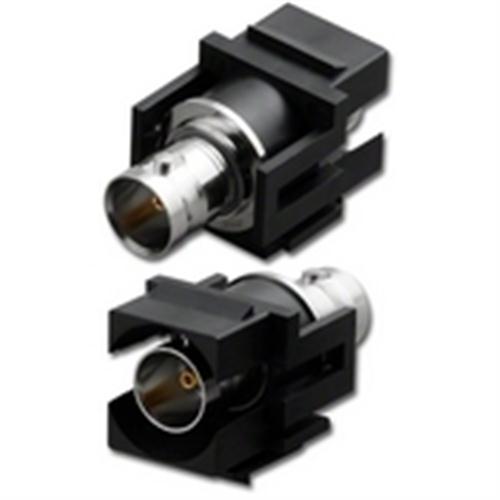KEYSTONE BNC 75 Ohm FEED THRU MODULE BLACK (WPP-BNC175-BK)