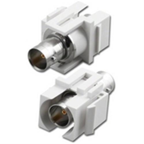 KEYSTONE BNC 75 Ohm FEEDTHRU MODULE WHITE (WPP-BNC175-WH)