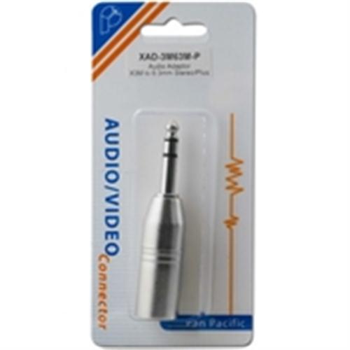 Audio Adaptor X3M to 6.3mm Stereo/Male (XAD-3M63M)