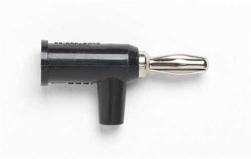 BANANA PLUG WITH SAFETY COLLAR; SOLDERLESS; 10 PCS; BLACK (pomo_1825-0)