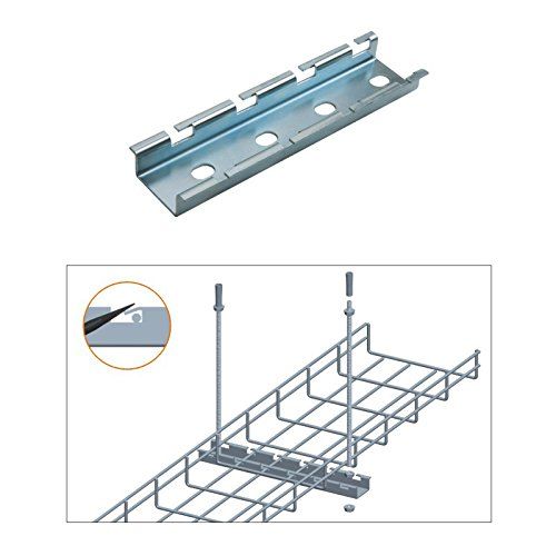 CABLE TRAY 8" CEILING HANGING BAR, ZINC (questm_CT0010-08-03)