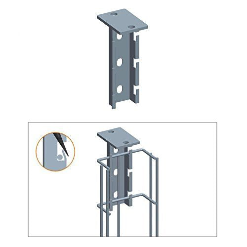 CABLE TRAY T-TYPE HANGING BRACKET, ZINC (questm_CT0015-03)