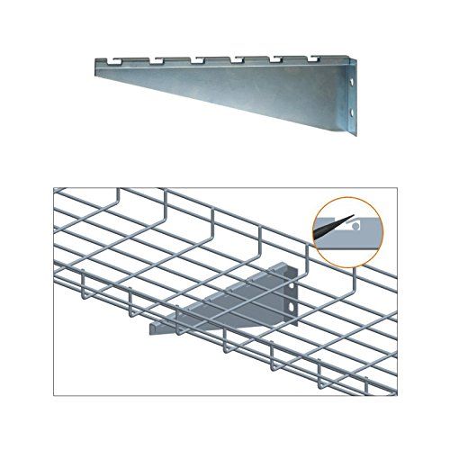 CABLE TRAY 6" WALL BRACKET, ZINC (questm_CT0026-06-03)