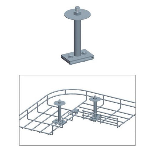 CABLE TRAY CABLE ROLLER, ZINC (questm_CT0033-03)