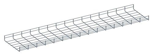 5FT WIRE MESH CABLE TRAY, 8"W x 2"H, ZINC (questm_CT0508-03)