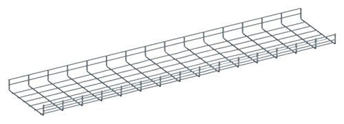 10FT WIRE MESH CABLE TRAY, 12"W x 2"H, ZINC (questm_CT1012-03)