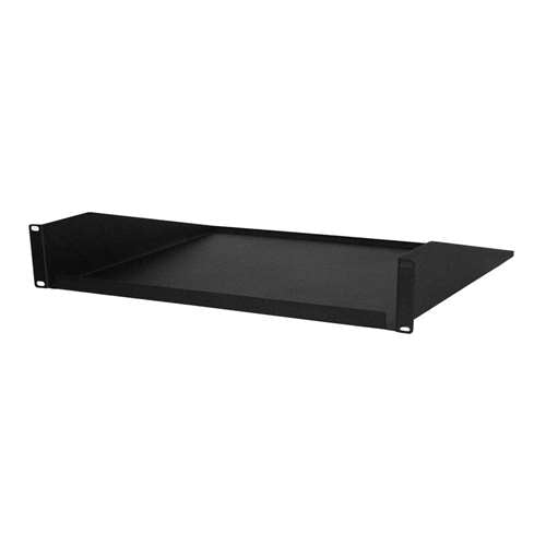 19" SINGLE-SIDED NON-VENTED SHELF, 2U, 12 DEPTH, BLACK (questm_ES0319-0212)