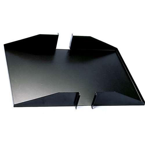 19" DOUBLE-SIDED NON-VENTED SHELF, 2U, 18"D, BLACK (questm_ES0819-0218)