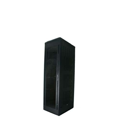 4' 28 RMS 19" X 24" BLACK 400 SERIES FLOOR ENCLOSURE, KNOCKDOWN (questm_FE4019-28-02K)