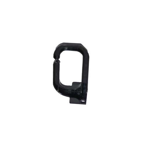 VERTICAL D-RING CABLE MANAGER, 25 CABLES, 1U, BLACK (questm_VD-00-025)