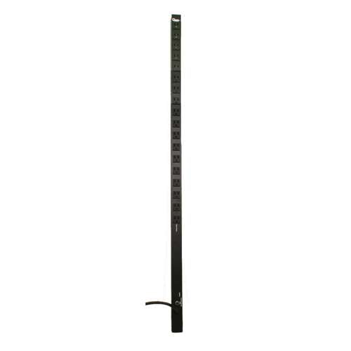 4FT PDU, 18 FRONT 120V/15A OUTLETS W/15FT CORD, ALUMINUM, BLACK (questm_VPS-1804)