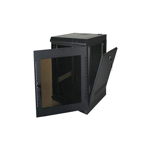 DEEP WALL ENCLOSURE, FRONT/SIDE ACCESS, 39"H X 21"W X 28"D, 20U, BLACK (questm_WM2019-20-02D)