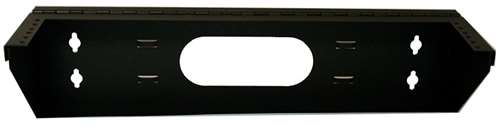19" HINGED VERTICAL WALL MOUNT BRACKET, 5"D, 2U, BLACK (questm_WV19-0205H)