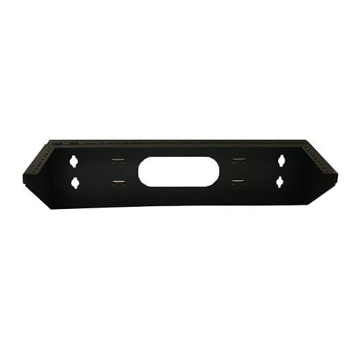 19" HINGED VERTICAL WALL MOUNT BRACKET, 7"D, 3U, BLACK (questm_WV19-0307H)