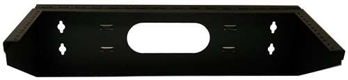 19" HINGED VERTICAL WALL MOUNT BRACKET, 9"D, 4U, BLACK (questm_WV19-0409H)