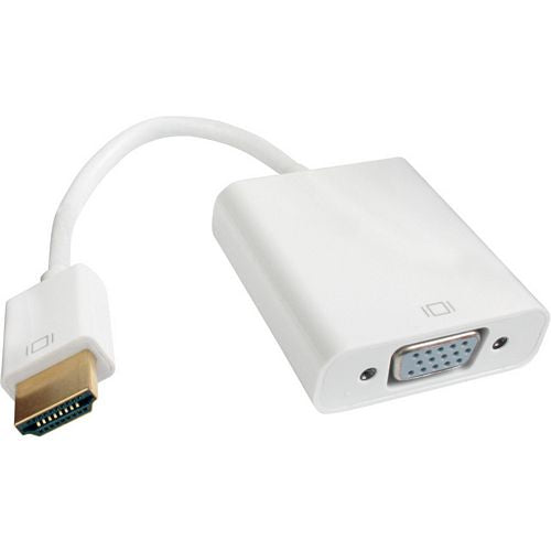 HDMI A(M) TO VGA(F) ADAPTER CABLE W/3.5MM AUDIO (questt_HDI-6140)