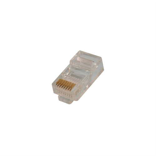 MODULAR PLUG, RJ45, 8P8C, ROUND, SOLID, 50U GOLD (questt_NMP-8225)