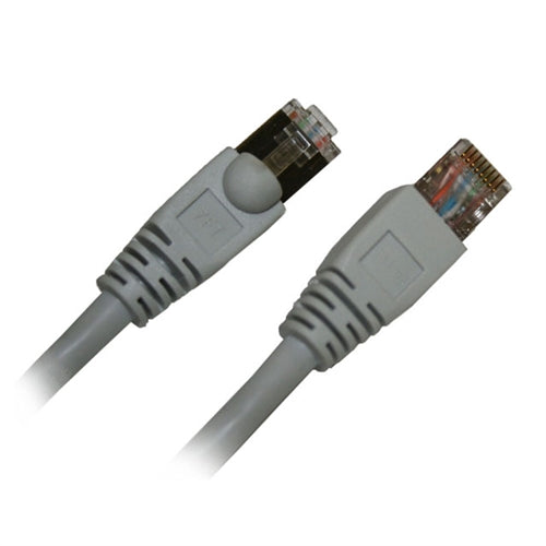 CAT6A CABLE, STP SNAGLESS MOLDED BOOT, EIA568B, GRAY, 3FT (questt_NPC-8903)