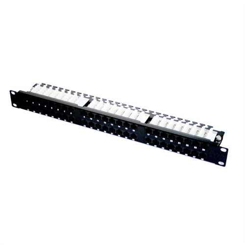 CAT6 UTP 48-PORT HD PATCH PANEL, 110 IDC, 1RU, UL (questt_NPP-6148)