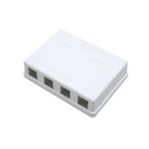 Surface Mount Box; 2 Port; Unloaded - Ivory (NSB-5221)