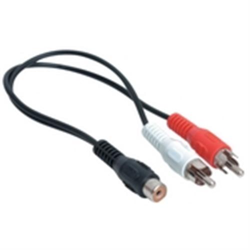 Y Cable â 2 RCA Male Plugs to 1 RCA Female Jack (VCA-7020)