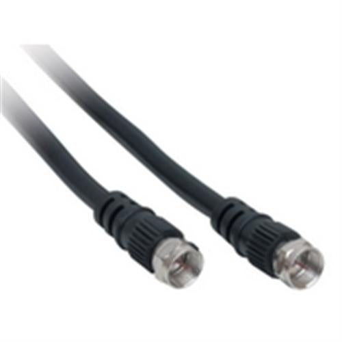 Female Coaxial Cable;  F(M-M); RG59; BLACK; 6FT (VFC-1206)