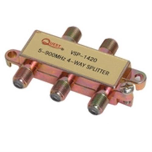 CATV Splitter; 4-Way; Horizontal; 900MHZ (VSP-1420)