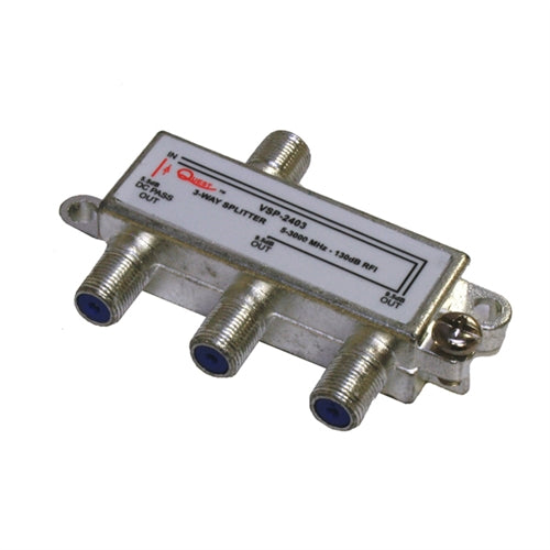 SATELLITE SPLITTER, 3-WAY, HORIZONTAL, 3GHZ (questt_VSP-2403)
