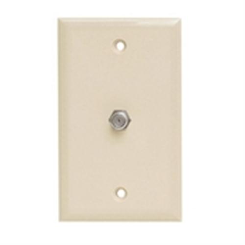 Wall Plate; Single F-81 - Ivory (VWP-1101)