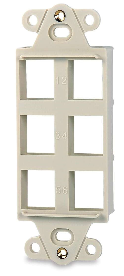 6-Port Decora Style Keystone (DA-6)